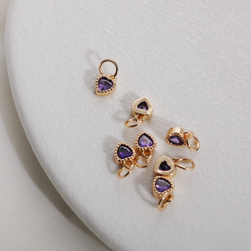 Túi Đồng 14k Đính Đá Zircon 5mm Dùng Làm Đồ Trang Sức diy