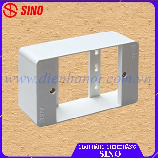 Đế nổi chữ nhật thấp dùng cho công tắc ổ cắm SINO