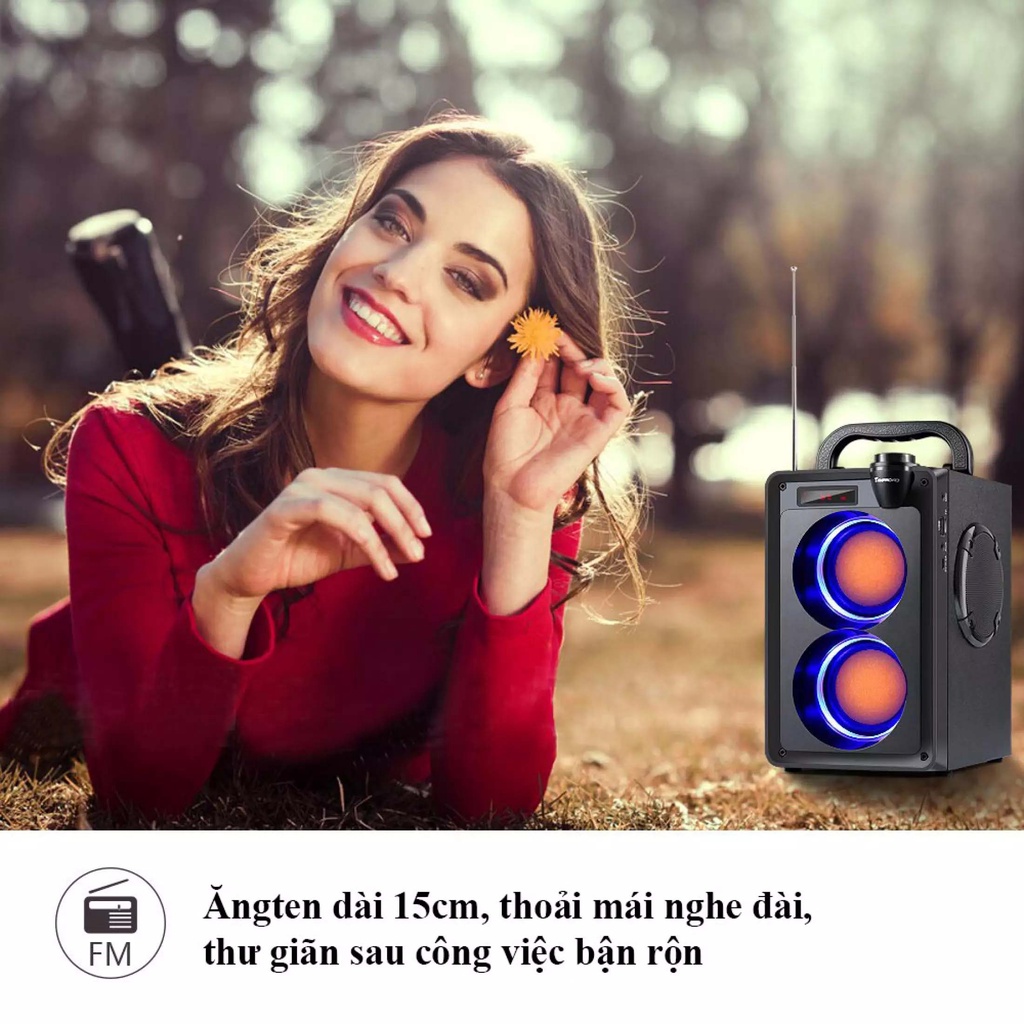 Loa Bluetooth, Loa karaoke mini Công Suất Lớn A20 bán chạy nhất năm kết nối lên đến 10 mét, Có điều khiển từ xa-1 ĐỔI 1