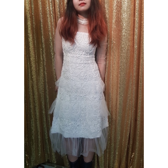 Pass thanh lý váy đầm thiết kế COCO SIN cocosin trắng công chúa tiểu thư size S