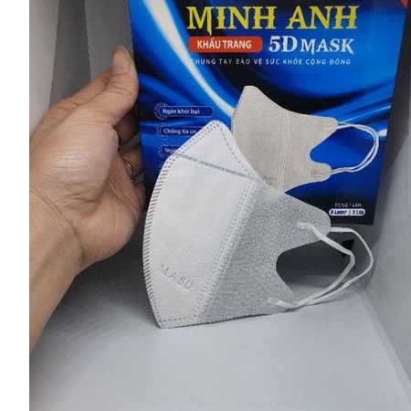 Khẩu trang 5D Mask quai thun (Set 50 chiếc)