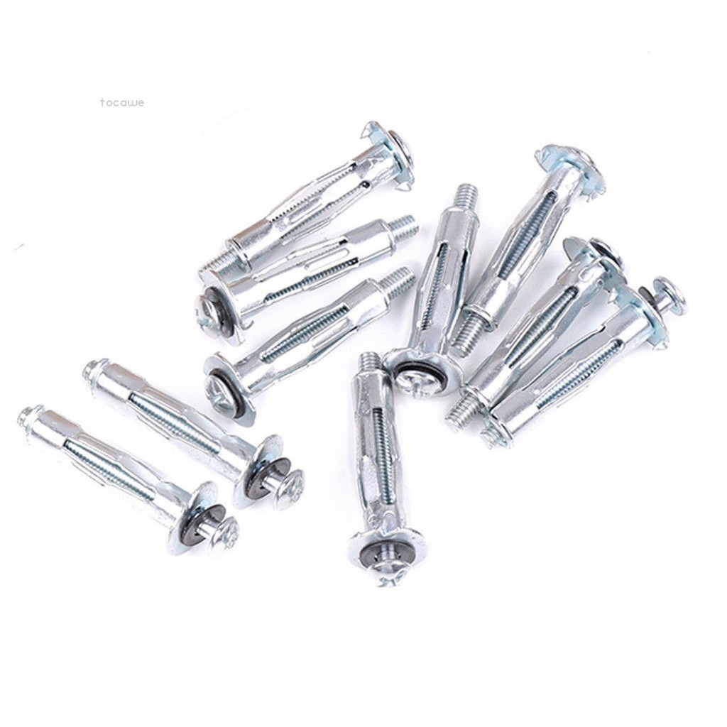 Set 10 bu lông neo rỗng M4X32 cho kim loại / khoang / tấm thạch cao cắm / vít cố định chuyên dụng