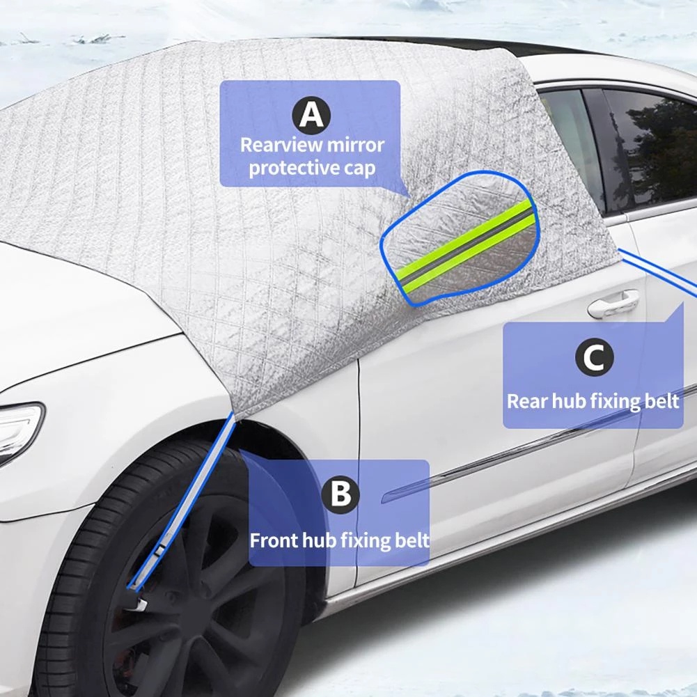 Vỏ Bọc Kính Chắn Gió Phía Trước Chống Nắng / Chống Nước Phản Quang Thông Dụng Cho Xe Hơi Sedan