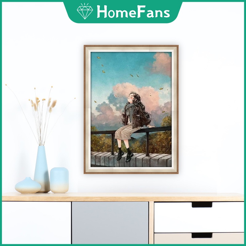 Bộ Tranh Đính Đá 5D Tự Làm 30x40cm / 40x50cm Họa Tiết Hoạt Hình Độc Đáo Trang Trí Nhà Cửa