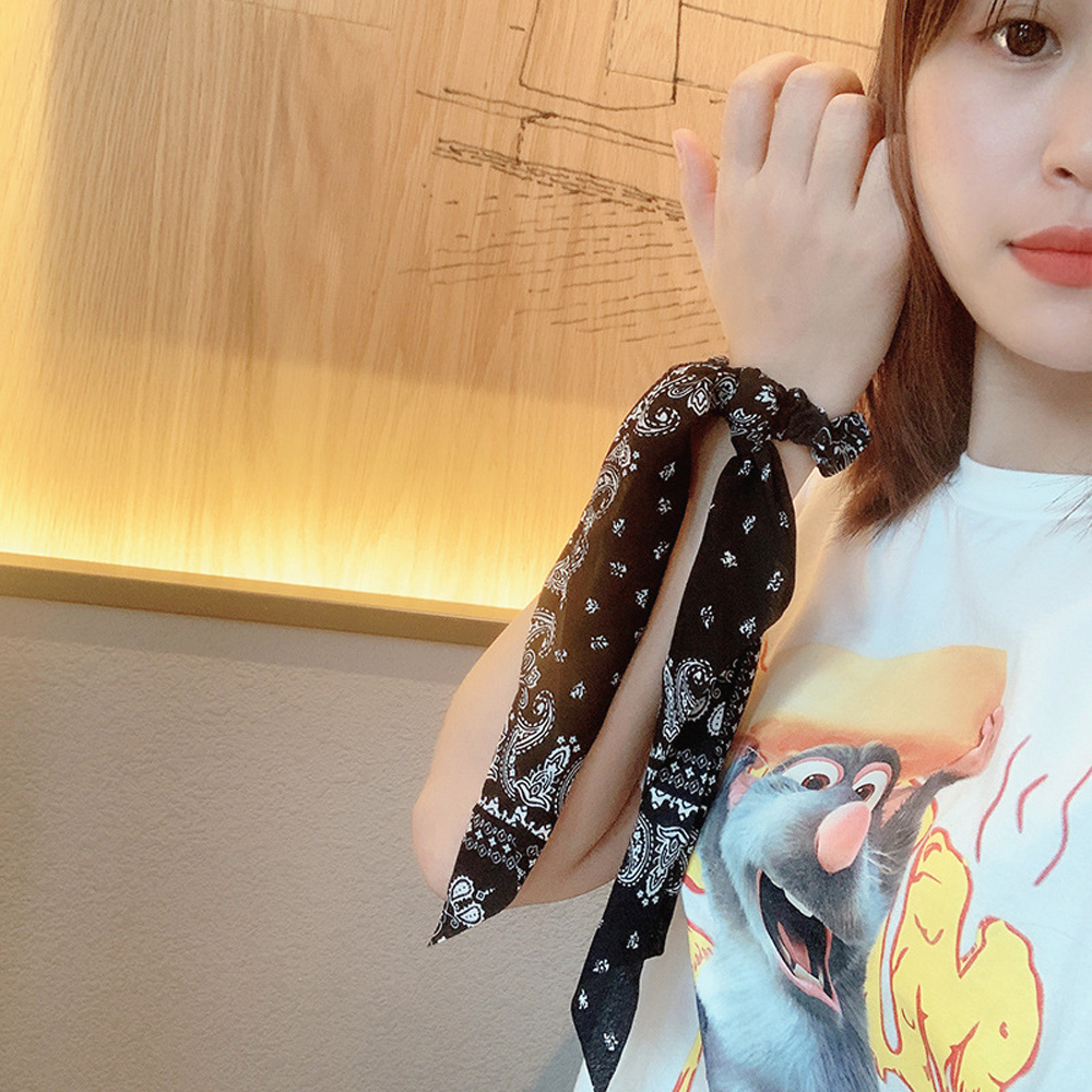 1 Dây Buộc Tóc Co Dãn Họa Tiết Hoa Thời Trang Cho Nữ