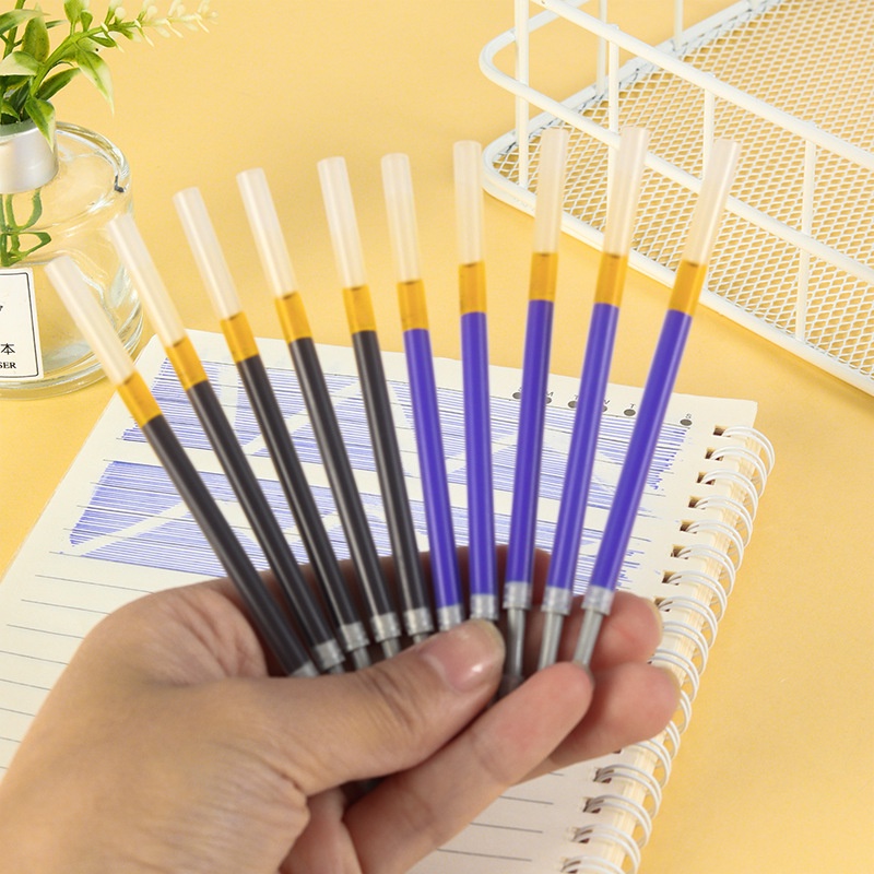 Set 20 Ruột Bút Gel Pha Lê Xanh Dương/Đen Thay Thế Sức Chứa Lớn Dễ Tháo Gỡ Có Thể Tái Sử Dụng Cho Học Sinh