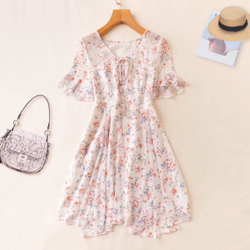 Váy voan hoa Lagogo