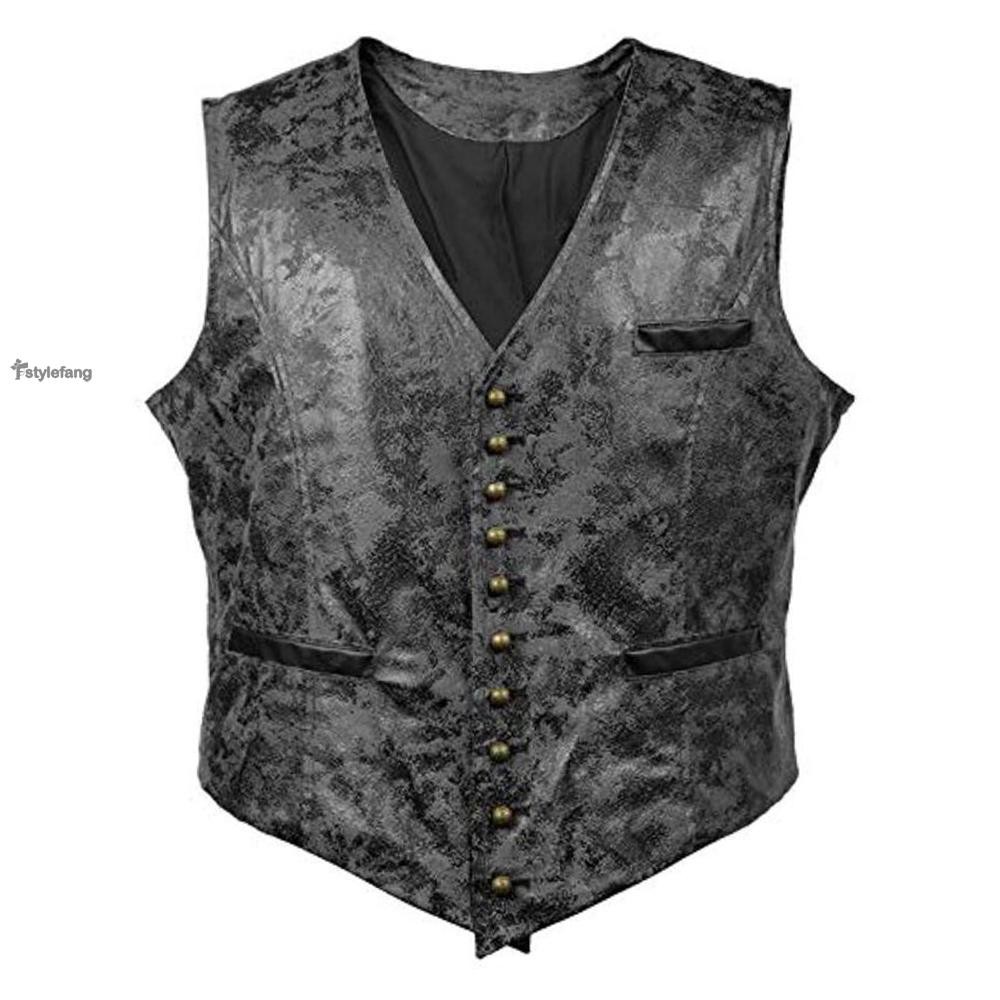 ROCK Áo Vest Tuxedo Không Tay Size M-2Xl Cho Nam