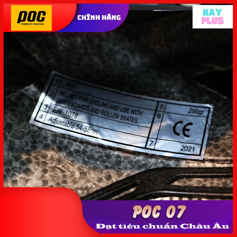 Mũ, Nón xe đạp POC 07