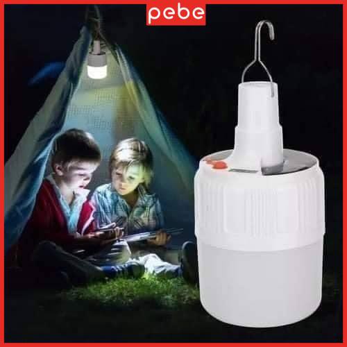 Đèn led tích điện năng lượng mặt trời siêu sáng có điều khiển từ xa công suất 100w 5 chế độ sáng- có cả sạc điện