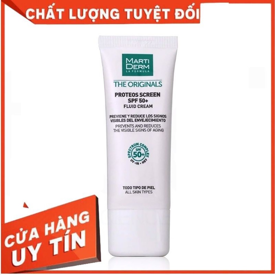 ✅ Kem Chống Nắng Bảo Vệ Da Toàn Diện MartiDerm The OriginalsProteos Screen SPF50+ FluidCream