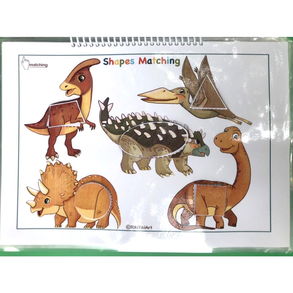 Bộ đồ chơi học liệu bóc dán Dinosaul busy Book