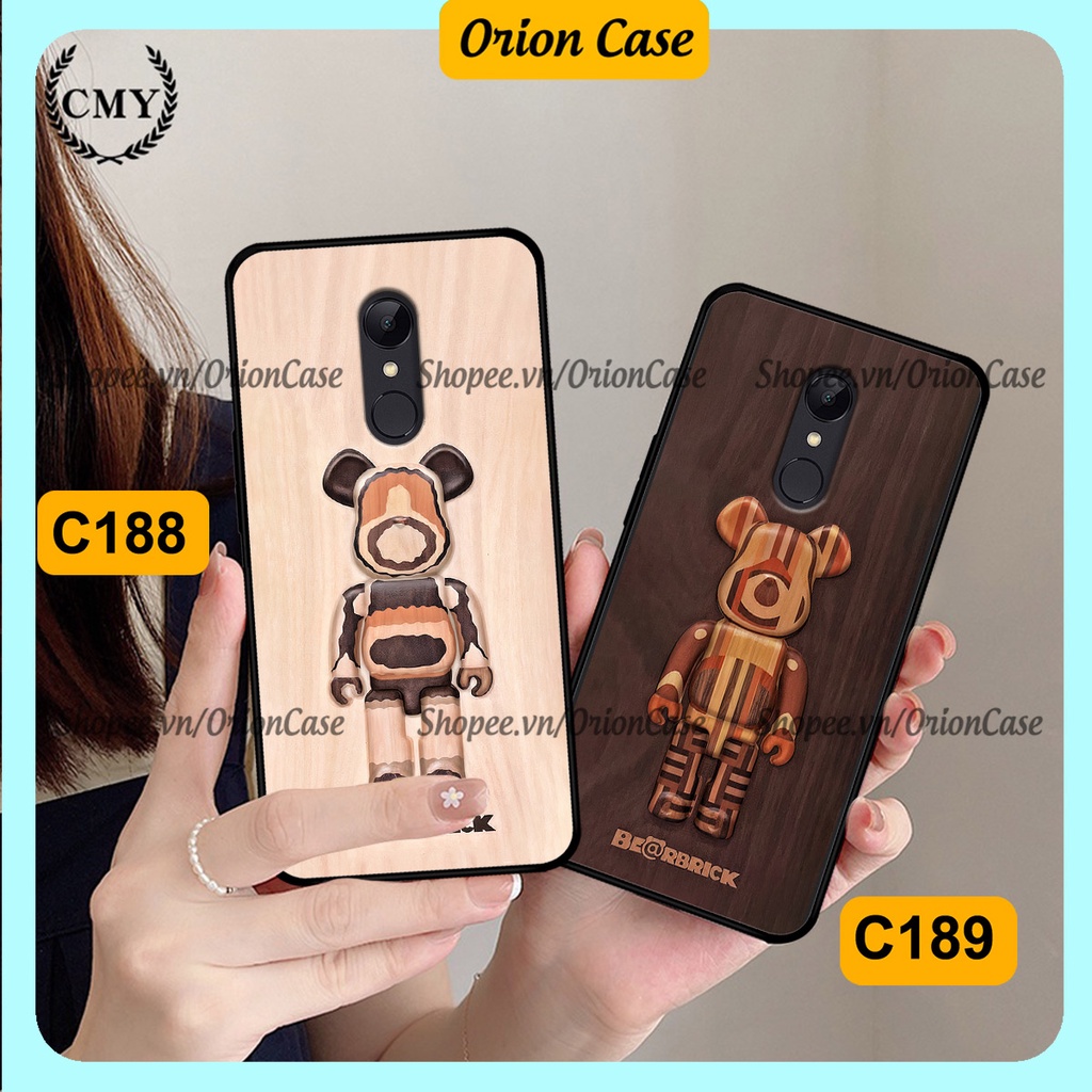 Ốp lưng Xiaomi Redmi Note 4/ Note 4x / Redmi 5 Plus in hình bearbrick 3D thời trang, cá tính. ốp chống sốc, bền đẹp