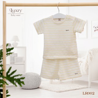Bộ cộc tay cài vai vân sọc Luxry