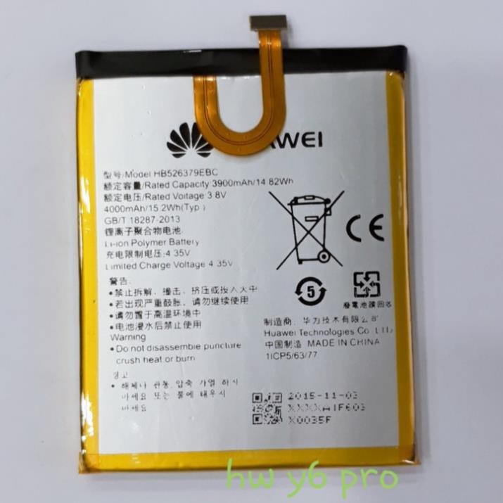 Pin HB526379EBC / Y6 Pro / TIT-AL00 / TIT-U02 / Enjoy 5