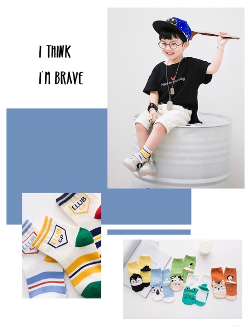 (Mẫu mới 2022) Combo 5 đôi tất Hàn quốc cho bé siêu đáng yêu chất cotton siêu ôm chân không xù không bai