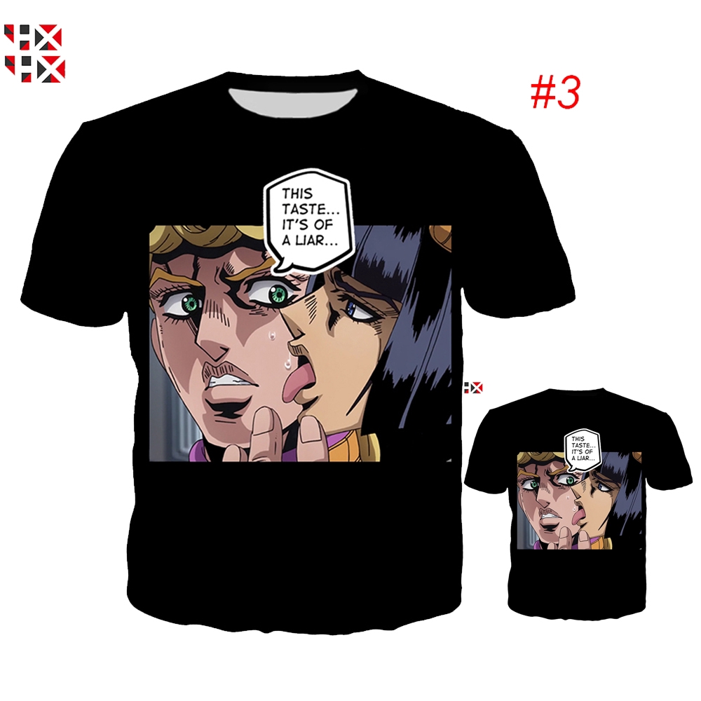 CLOOCL JoJo's Bizarre Adventure Spoof Funny 3D Print Men T Shirt