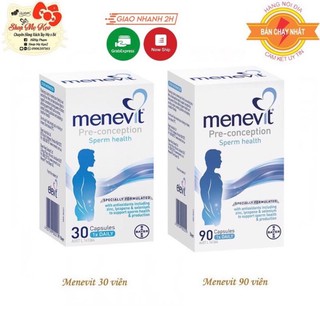 {Date 2026} Viên Uống Menevit Nâng Cao Chất Lượng Tinh Trùng Úc 30 viên & 90 viên phục hồi sức khoẻ nam giới
