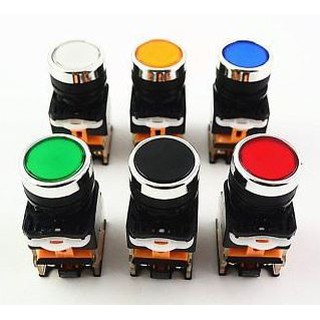 Công tắc nhấn giữ không đèn phi 22 , nút nhấn tủ điện LA38