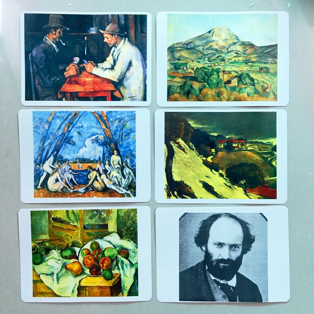 Flashcard 10 bức tranh đẹp nhất của Cezanne 15x21cm TGXQ thẻ học thông minh