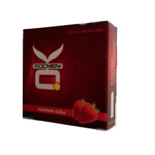 Bao cao su OK chính hãng chất lượng cao hộp 3 chiếc mùi hương dâu
