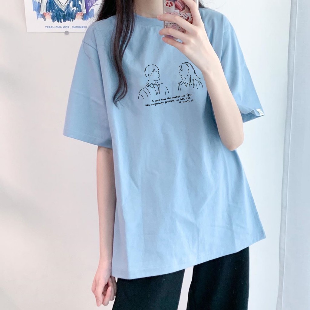 Áo thun tay lỡ  I Love How She  phông Unisex nam nữ tee oversize form rộng pull Ulzzang Streetwear Hàn Quốc vải mềm