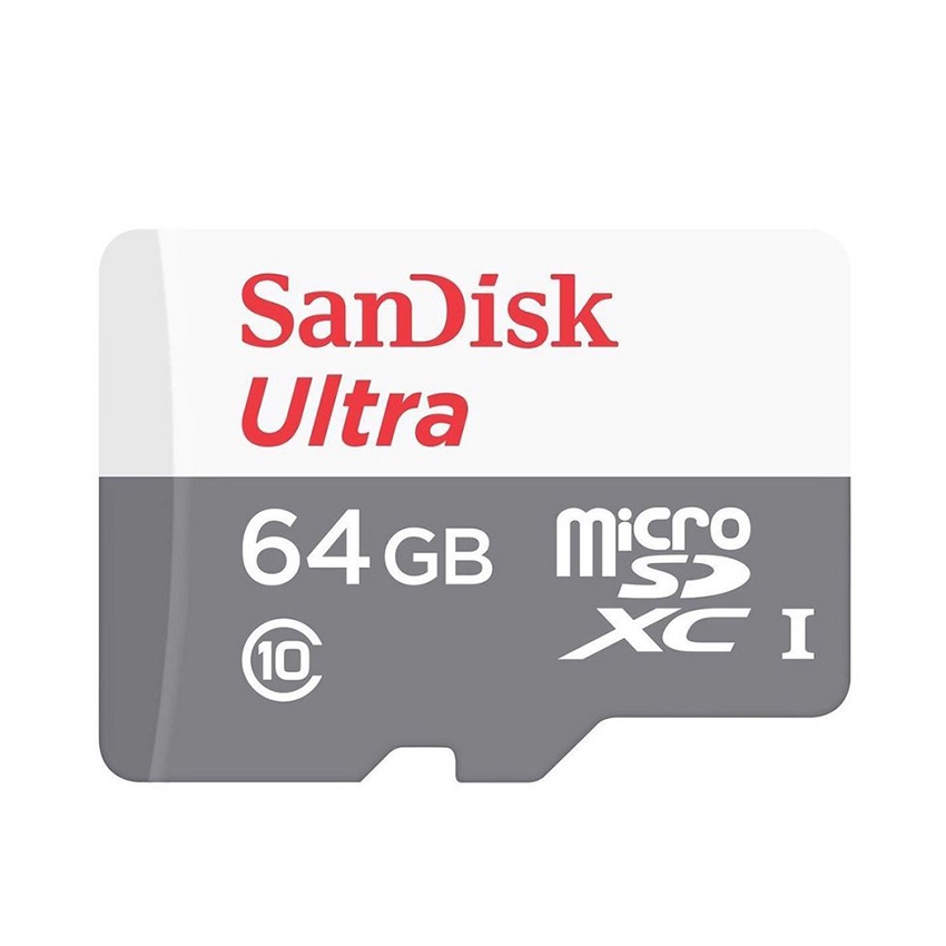 Thẻ Nhớ SanDisk microSD Ultra 64GB Class 10 SDSQUNR-064G-GN3MN