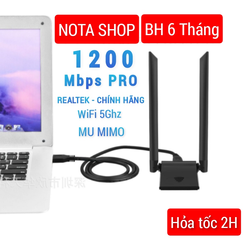 [Giao liền 2H - CHÍNH HÃNG] USB WiFi TP LINK 1300Mbps tốc độ cao - Adapter Wifi giúp thu sóng WiFi 5Ghz cho Laptop PC