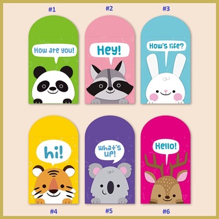 Xấp 10 bao lì xì mix hình nhân vật hoạt hình chibi dễ thương - hàng giấy cứng loại 1