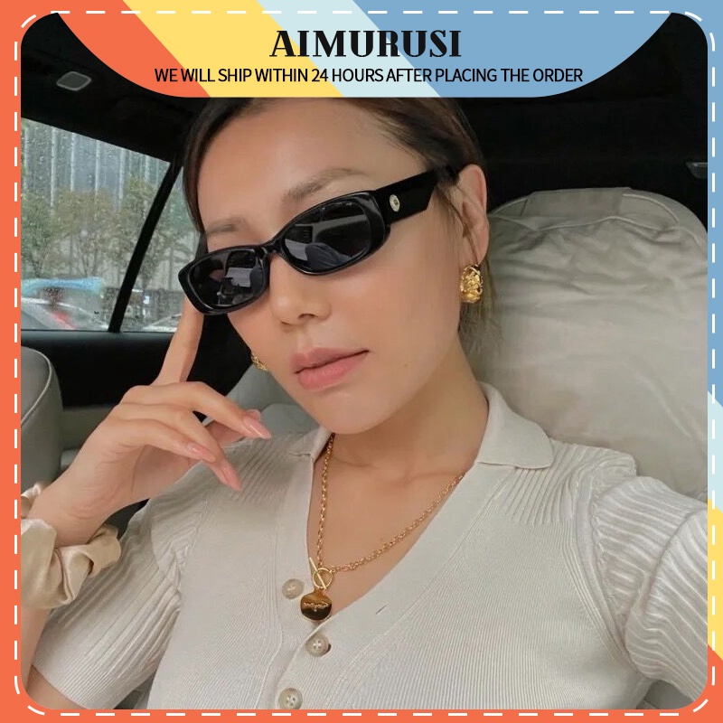 (AIMURUSI) COD Kính Chống Tia Uv Gọng Nhỏ Thời Trang Dành Cho Nam Phụ Nữ
