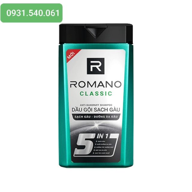 ROMANO_ DẦU GỘI SẠCH GÀU 380G CLASSIC/ FORCE.