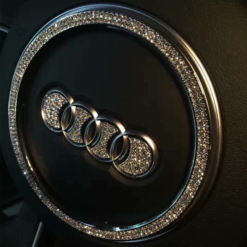 Logo Đính Đá Gắn Vô Lăng - Đính Đá Logo Mazda - Đính Đá Logo Mercedes - BMW - Honda - Hyundai