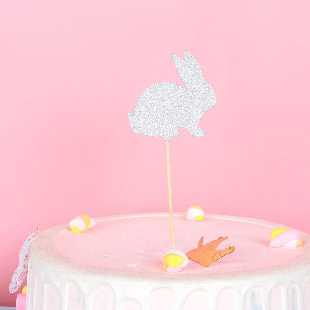 GOGOUP Set 4 / 8 Que CắM HìNh Thỏ Dễ Thương NhiềU MàU TuyệT ĐẹP Trang Trí BáNh Cupcake