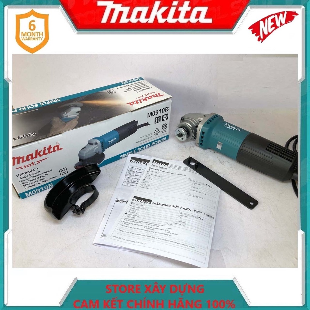 MÁY MÀI GÓC 100MM 540W MAKITA M0910B- HÀNG CHÍNH HÃNG