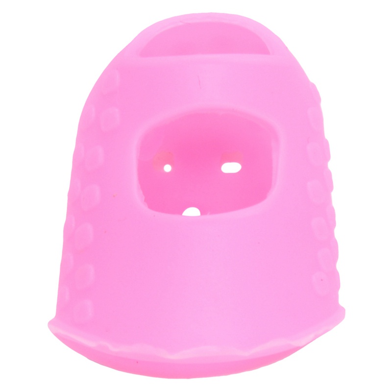 (MỚI) Bộ 4 miếng bọc bảo vệ đầu ngón tay chơi đàn guitar màu hồng M