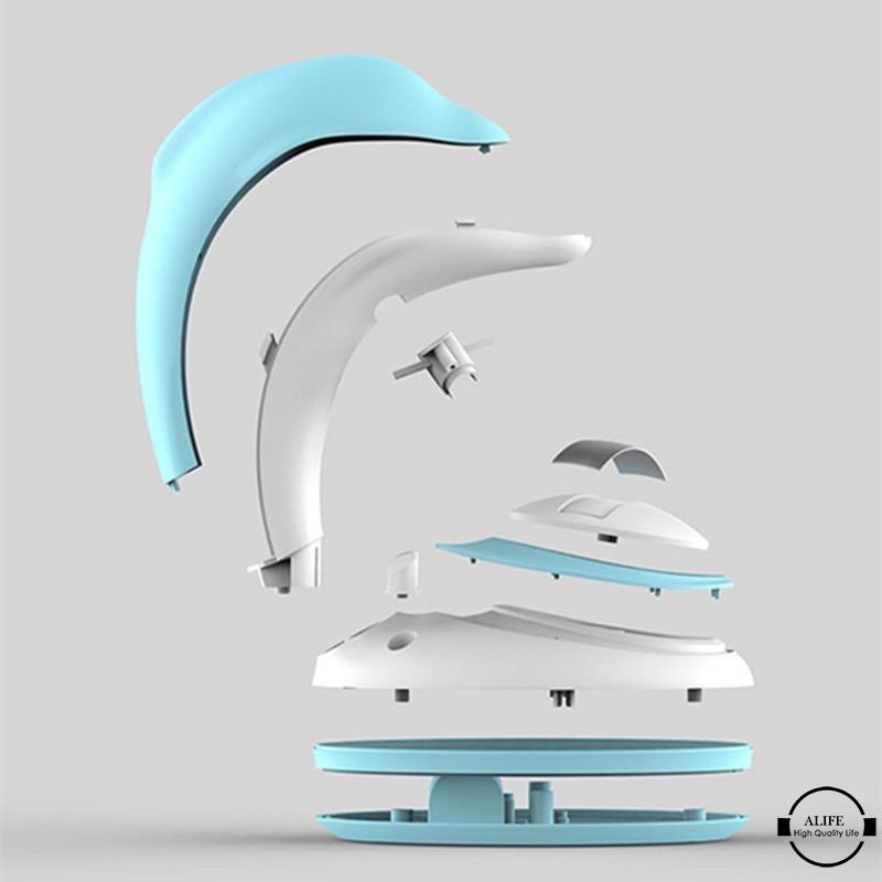 Đèn Ngủ Hình Cá Heo Màu Cầu Vồng Lãng Mạn