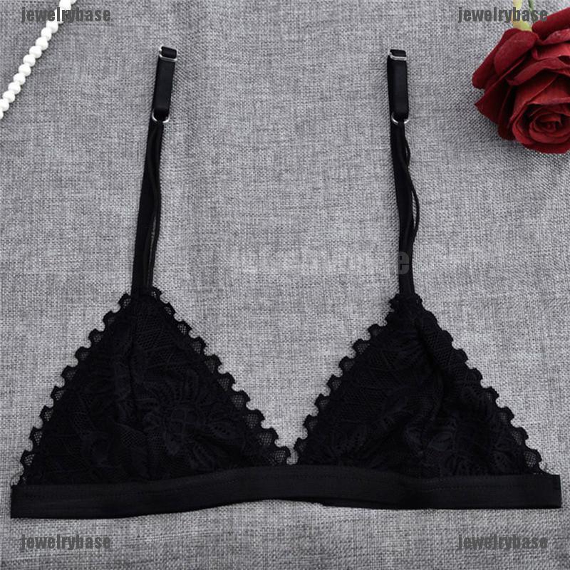 [Mã FASHIONT4WA2 giảm 10K đơn 50K] Áo ngực kiểu tam giác họa tiết ren hoa không có miếng đệm ngực dành nữ | BigBuy360 - bigbuy360.vn