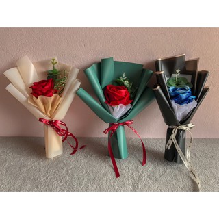 Bó 1 bông hoa lụa cao cấp - Ảnh thật (Tặng kèm thiệp)