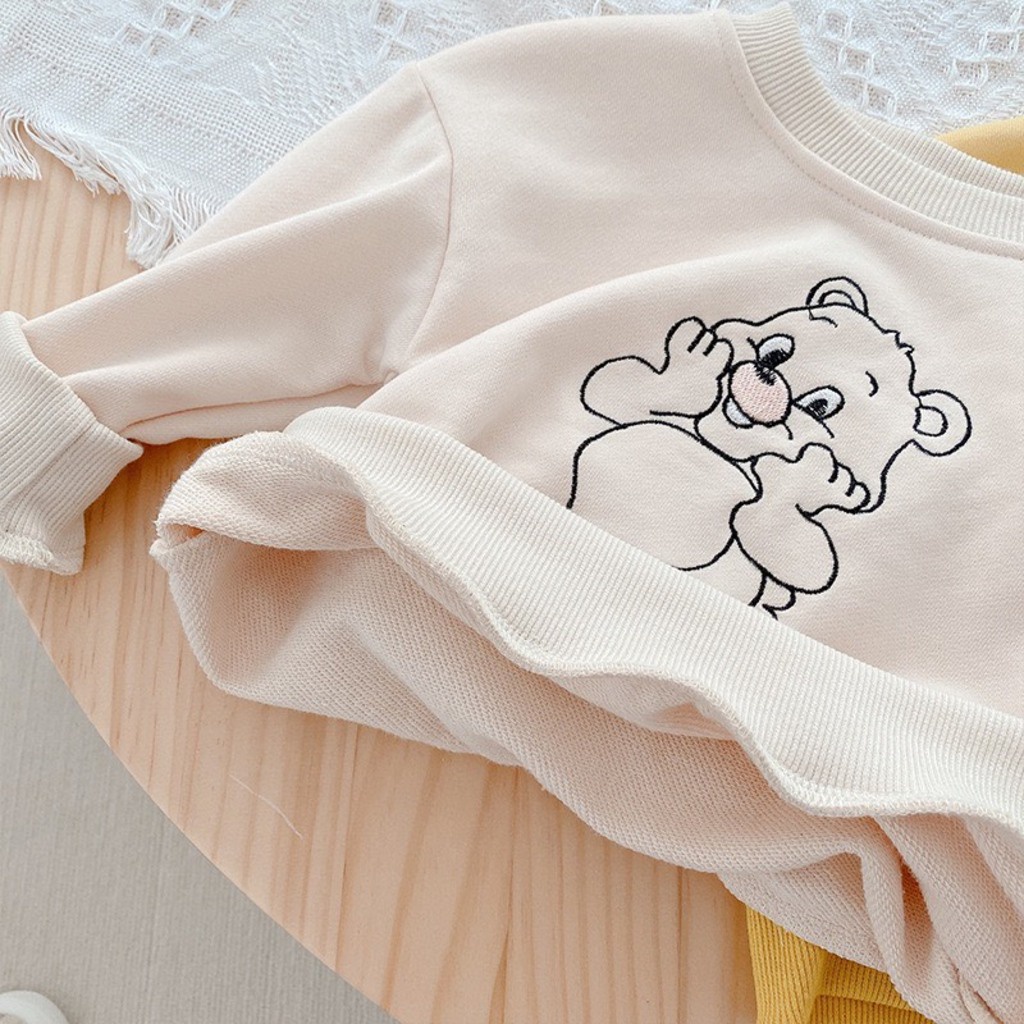 Bộ nỉ cho bé BINBON KIDS ,bộ nỉ cho bé trai bé gái chất da cá cực đẹp cho bé từ 7-18kg