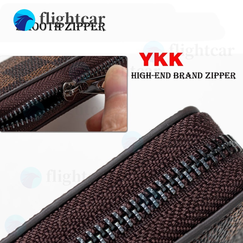 Vỏ Da Bảo Vệ Chìa Khóa Xe Hơi Có Khóa Kéo Tiện Lợi