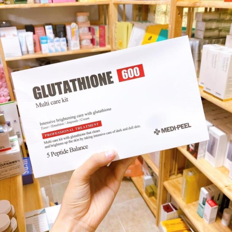 Set Trắng Da Medi peel Bio Intenes Gluthione 600 White Ampoule - Ads.cosmetics