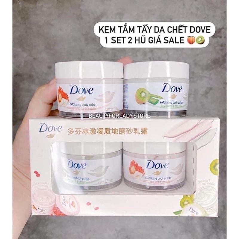 Tẩy da chết body DOVE