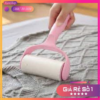 Cây lăn bụi quần áo, chăn màn, lông chó mèo 10 cm - sử dụng lõi giấy dạng con lăn bụi, dùng để lăn dính, xé từng lớp