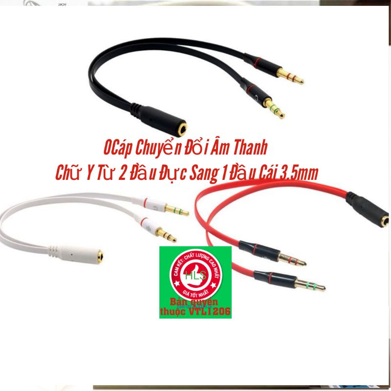 Jac chuyển đổi 3,5mm với máy tính xách tay hoặc PC