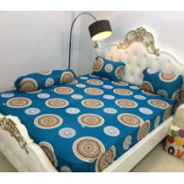 Bộ ga trải giường1m6x2m . set ga gối 4 món không mền, họa tiết đơn giản, chất liệu mát và bền