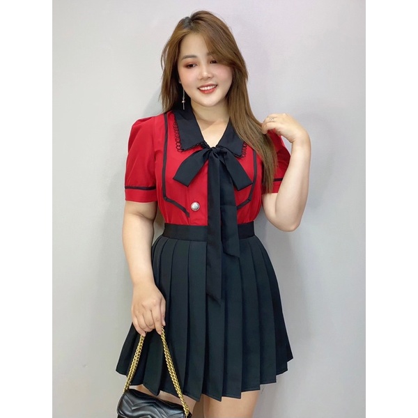 [ SALE XẢ ÁO KIỂU BIGSIZE THIẾT KẾ]phối nơ trắng Hottrend | BigBuy360 - bigbuy360.vn