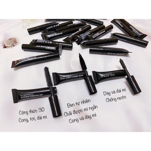 Combo Chuốt mi Mascara MAC mini (3 món)