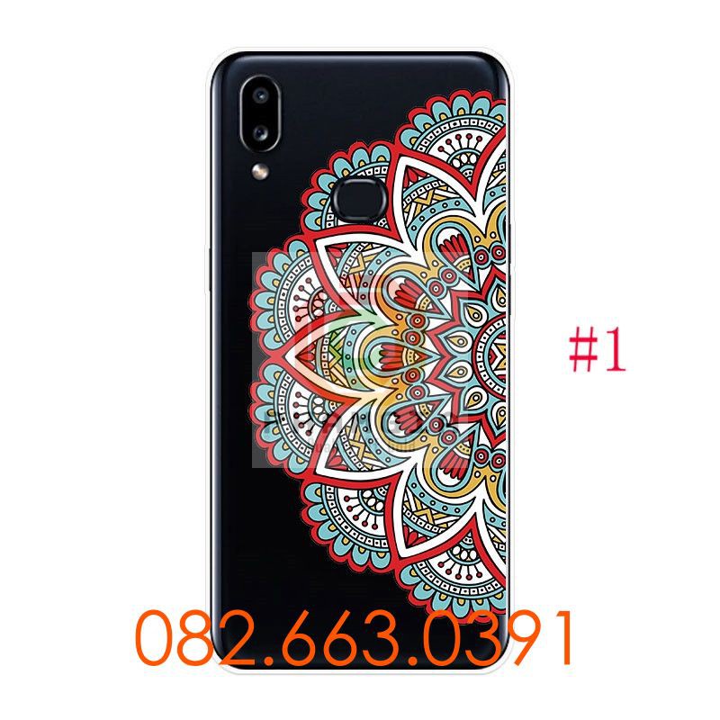 Ốp lưng Samsung A10s dẻo in hình bông hoa thổ cẩm