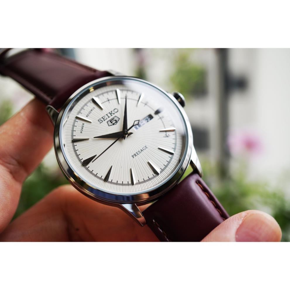 Đồng hồ Seiko nam - Khung thép không gỉ - Mặt kính cong chống sước - Giá rẻ không ở đâu rẻ hơn