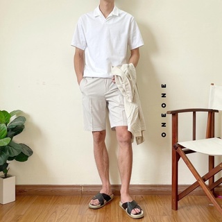 Quần short vải slim